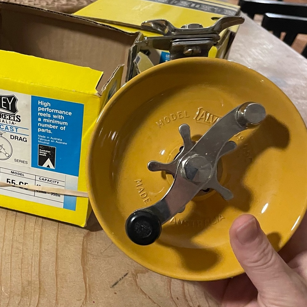 Amazing vintage Alvey heavy duty fishing reel